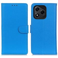 Honor 400 Lite Fodral Litchi L&auml;der Bl&aring;