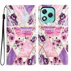 Honor 400 Lite Fodral Med Tryck Lila Marmor