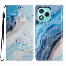 Honor 400 Lite Fodral Med Tryck Bl&aring; Marmor