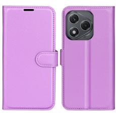 Honor 400 Smart Fodral Litchi L&auml;der Lila