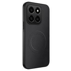 WANLONFENG Honor 400 Smart Skal MagSafe Kolfiber Textur Svart