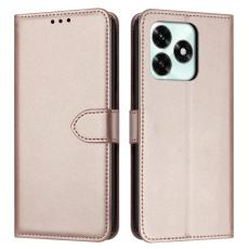 Honor X5c Plus Pl&aring;nboksfodral L&auml;der Ros&eacute;guld