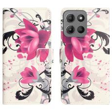 Motorola Moto G15 / G15 Power Fodral Med Tryck Lotus Blomma