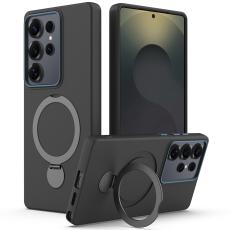 Samsung Galaxy S24 Ultra Skal MagSafe Kickstand Hybrid Svart