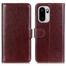 OnePlus 15R Fodral Crazy Horse L&auml;der Brun