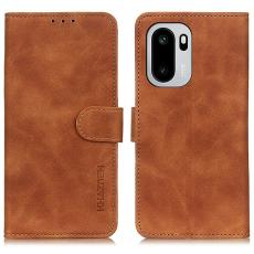 KHAZNEH OnePlus 15R Fodral Retro L&auml;der Brun