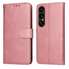 Sony Xperia 1 VII Fodral L&auml;der Ros&eacute;guld