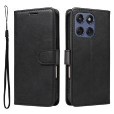 Motorola Edge 60 / 60 Pro / 60 Fusion Fodral L&auml;der Svart