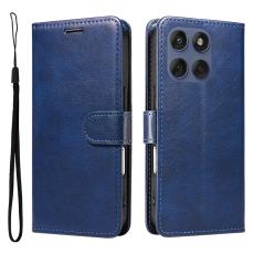 Motorola Edge 60 / 60 Pro / 60 Fusion Fodral L&auml;der Bl&aring;