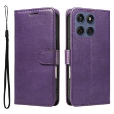 Motorola Edge 60 / 60 Pro / 60 Fusion Fodral L&auml;der Lila