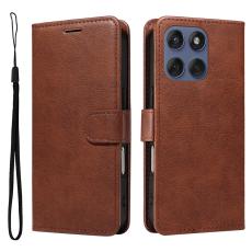 Motorola Edge 60 / 60 Pro / 60 Fusion Fodral L&auml;der Brun