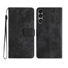 Sony Xperia 1 VII Fodral Fj&auml;ril Tryck Svart