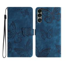 Sony Xperia 1 VII Fodral Fj&auml;ril Tryck Bl&aring;