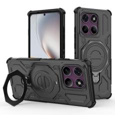 Motorola Edge 60 Pro Skal MagSafe Kickstand Hybrid Svart