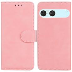 Sony Xperia 10 VII Fodral L&auml;der Rosa