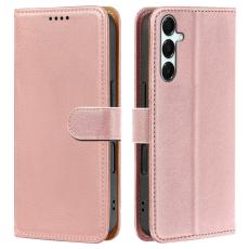 Samsung Galaxy A27 Pl&aring;nboksfodral L&auml;der Ros&eacute;guld