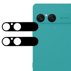 Sony Xperia 10 VII 2-PACK Linsskydd H&auml;rdat Glas Svart