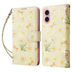 iPhone 17 Fodral RFID L&auml;der Yellow Daisy