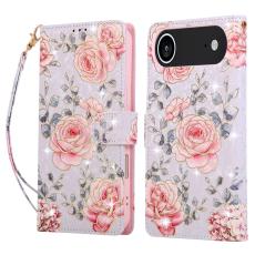 iPhone Air Fodral RFID L&auml;der Rosa Blommor