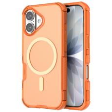 iPhone 17 Skal MagSafe Shockproof Hybrid Orange