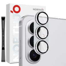 NORTHJO Samsung Galaxy S26 Linsskydd H&auml;rdat Glas Silver