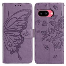 Google Pixel 10a Fodral Med Fj&auml;ril Tryck Lila