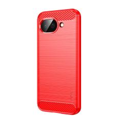 MOFI Google Pixel 10a Skal Borstad St&aring;l Textur R&ouml;d