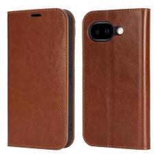 Google Pixel 10a Fodral Flip &Auml;kta L&auml;der Brun