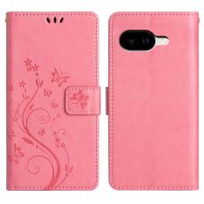 Google Pixel 10a Fodral Med Blommigt Tryck Rosa