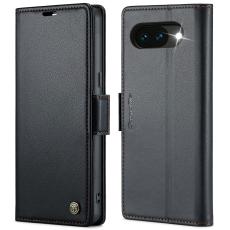 CASEME Google Pixel 10a Fodral RFID L&auml;der Svart