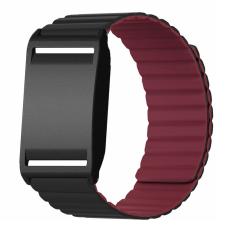 Polar Loop Klockarmband Silikon Magnetisk Loop Svart / Vinr&ouml;d
