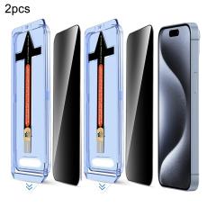 iPhone 15 Pro 2-PACK Skärmskydd Härdat Glas Privacy