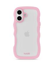 holdit iPhone 17 Mobilskal Wavy Pink/Transparent