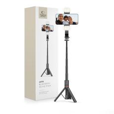 Tech-Protect Bluetooth Selfie Stick Tripod Med Led Light Svart