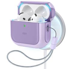 ESR AirPods 4 Skal MagSafe Orbit HaloLock Lila
