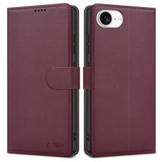 Tech-Protect iPhone 16e Fodral Läder Mulberry