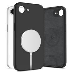 Tech-Protect iPhone 16e Skal MagSafe Liquid Silicone Svart