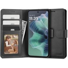Tech-Protect Motorola Moto G35 5G Fodral Läder Svart