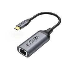 Tech-Protect USB-C - RJ45 Ethernet Adapter Ultraboost Svart