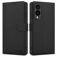Tech-Protect Samsung Galaxy S25 Edge Fodral Läder Svart