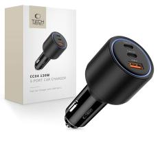 Tech-Protect 130W PD USB-C / USB-A Billaddare Svart