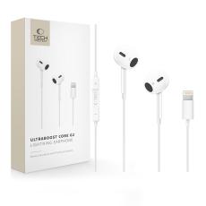 Tech-Protect In-Ear Hörlurar Lightning UltraBoost Vit