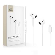 Tech-Protect In-Ear Hörlurar USB-C UltraBoost Vit