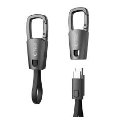Tech-Protect 60W/3A PD USB-C - USB-C Kabel Nyckelring Iron Grey