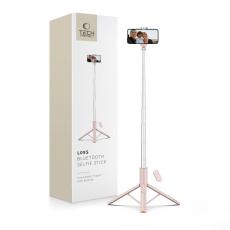 Tech-Protect 146 cm Bluetooth Selfiestick Tripod Rosa