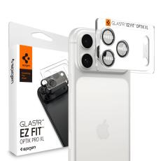 Spigen iPhone 17 Pro Max Linsskydd Optik Pro GLAS.tR "Ez Fit" Silver