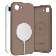 Tech-Protect iPhone 17e/16e Skal MagSafe Silicone Chocolate Brown