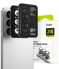 Ringke Galaxy S26/S26 Plus 2-PACK Linsskydd H&auml;rdat Glas Svart