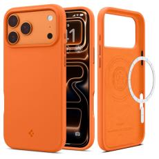 Spigen iPhone 17 Pro Skal MagSafe Silicone Fit Cosmic Orange