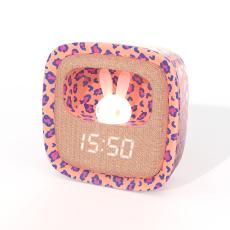 MOB Väckarklocka med Nattlampa Billy Clock Leopard Rose
